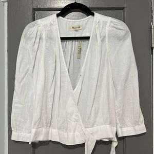 Never worn! Madewell white shirt.
